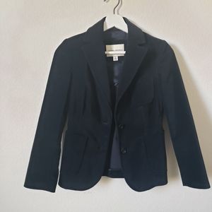 Banana Republic navy women's corduroy velvet blazer size 0